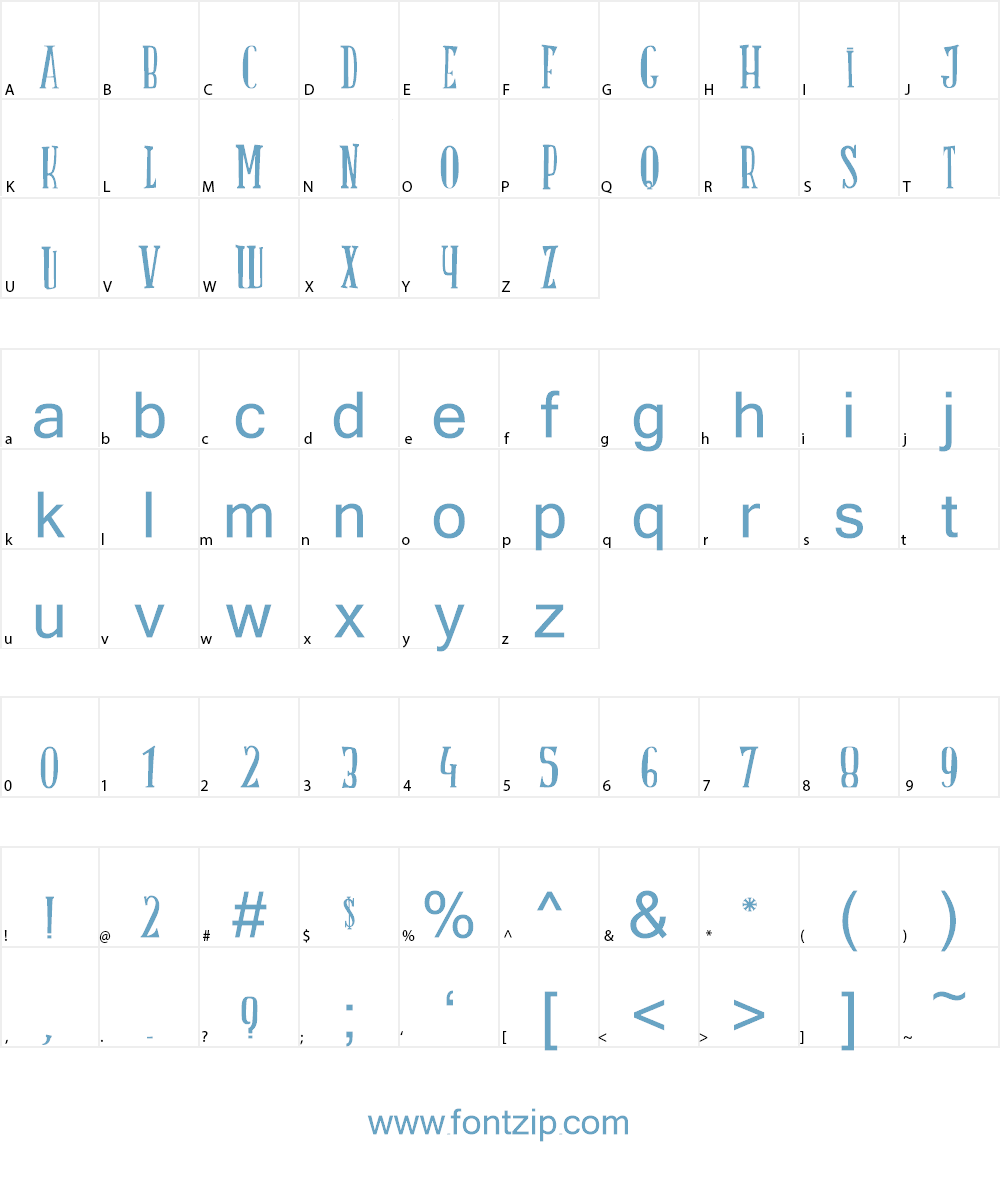 LA TRUITE A PAPA Font Character